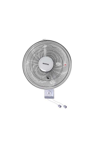 KRYPTON 16'' Wall-mounted Oscillating Fan – 3 Speeds, 60w Copper Motor, Pull Cord Control, Quiet & Powerful