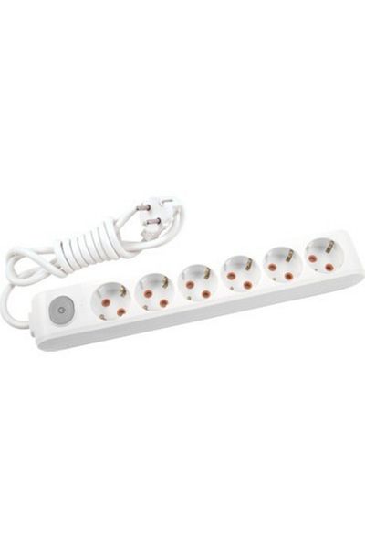 VİKO Viko 6 Socket Grounded Cable Child Proof 5 Meters