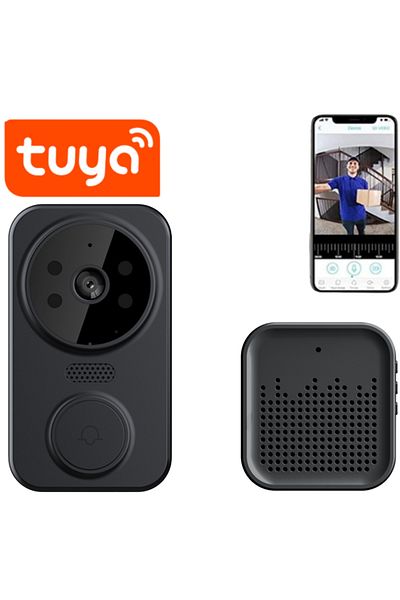 ALPACO Sonerie Video Wireless Cu Cameră, Microfon, Vedere Nocturnă, Tuya, Control Telefon