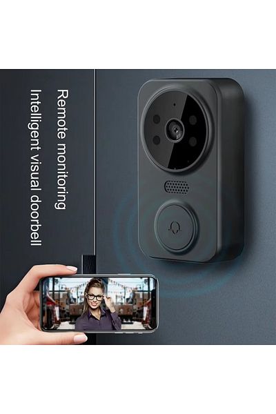 ALPACO Sonerie Video Wireless Cu Cameră, Microfon, Vedere Nocturnă, Tuya, Control Telefon