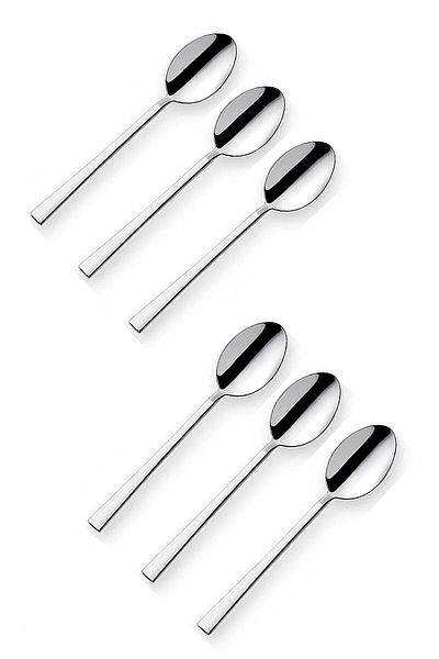 Çelik Express Tea Spoon Flat Model 6 Pcs (Stainless Steel)
