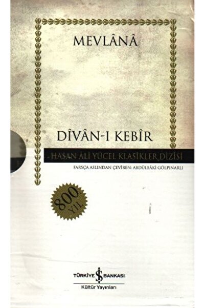 TÜRKİYE İŞ BANKASI KÜLTÜR YAYINLARI Divan-ı Kebir (8 Cilt Takım) (Karton Kapa...