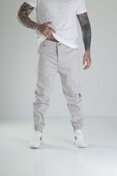 COCOPELLI Γκρι τζιν παντελόνι Jogger