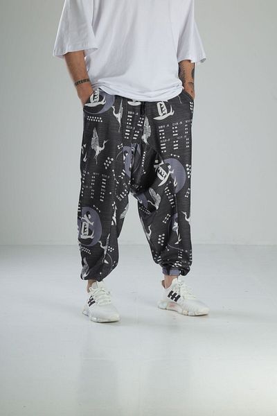 COCOPELLI Gray Chinese Sports Shalwar