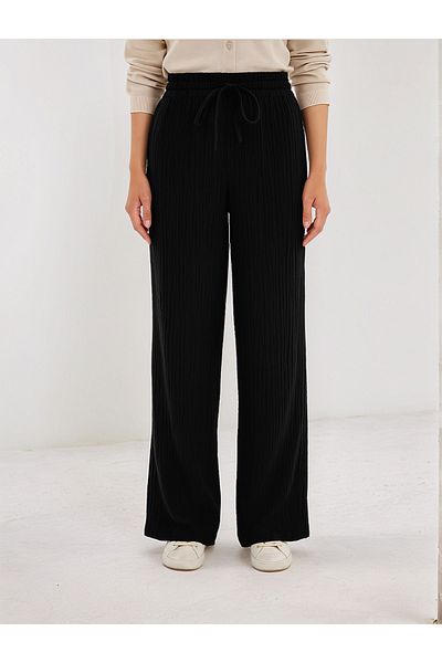 Bled Muslin Wide Leg High Waist Palazzo Women's Trousers (100% Cotton)