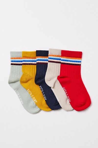Katia&Bony Katiya&Bony Baby Striped 5-Pack Socket Socks