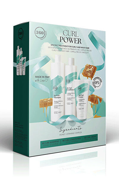 +360 360 Hair Professional Be Curl Shp-Cond.250ml-Control Cream 150ml Set