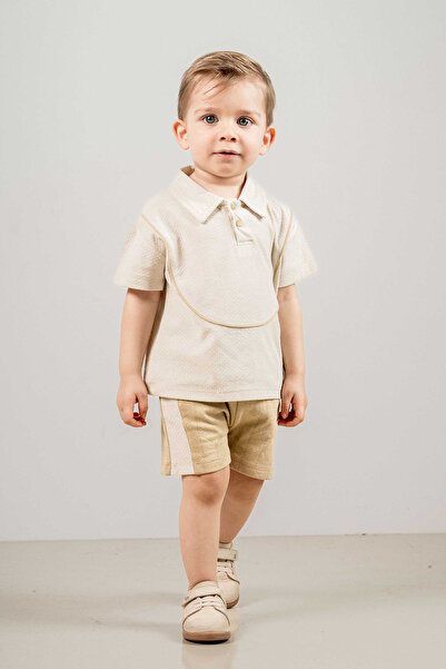 bombe Baby Kids Khaki Cotton 2-Piece Set First I Trend Fashion Bottom Top Set