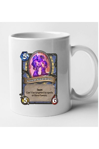 OEM HearthStone personalized white mug - Golem Guardian, INOVATIX®. 330 ml