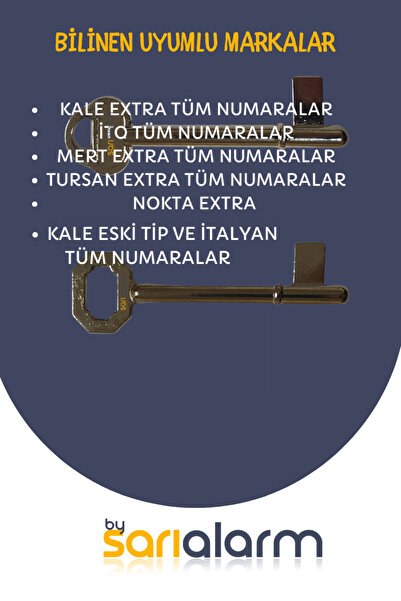 sarıalarm Maymuncuk Oda Kapısı Anahtarı - Tüm Numaraların Yerine Geçen Anahtarlar - 2'li Set