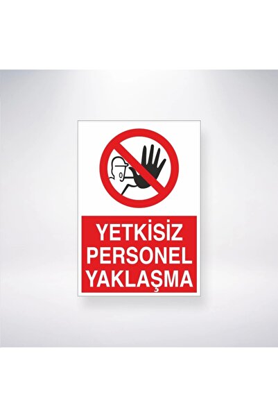 Reysa Tasarım ملصق مقاربة الموظفين غير المصرح لهم 20 × 28 سم