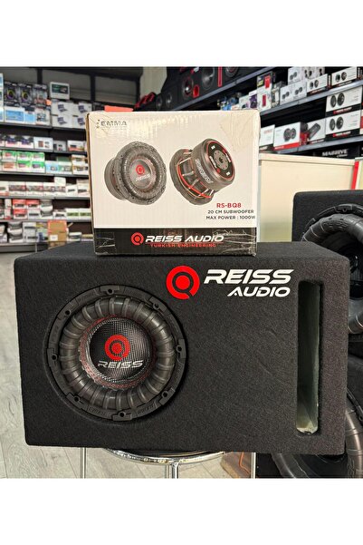 Reiss Audio Rs-BQ8 L Port Kabinli 1000wat 500 Rms 20cm Subwoofer Bas Çift Bobin
