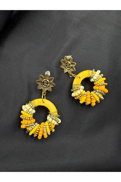 takitokaciniz Hand Knitted Bohemian Women's Earrings