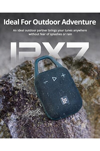 Tronsmart مكبر صوت خارجي محمول من ترونسمارت ميرتون H1، يعمل لمدة 18 ساعة، مقاوم للماء، قابل للتخصيص، بتقنية البلوتوث - أزرق