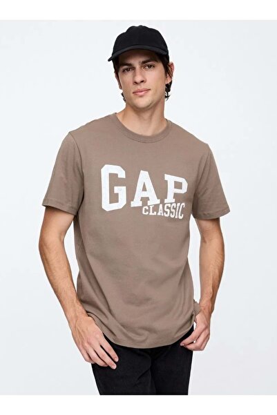 GAP Everyday Soft Classic Logo 745029 T-Shirt Κοντομάνικο T-Shirt Ανδρικό T-Shirt ΚΑΦΕ