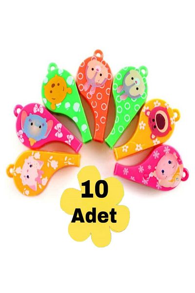 Bundera 10 Pieces of Certificate Gift Colorful Shaped Whistle Birthday Party Presentations Special Gift Toy Whistle