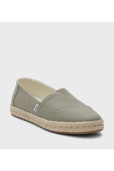 Toms Womens Toms Recycled Cotton Espadrilles Olive 9.5