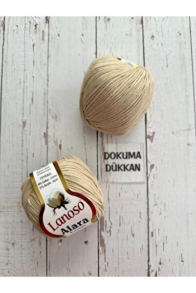 Lanoso Alara Cotton 50 Gr Amigurumi Punch Örgü İpi Renk Kodu:1901