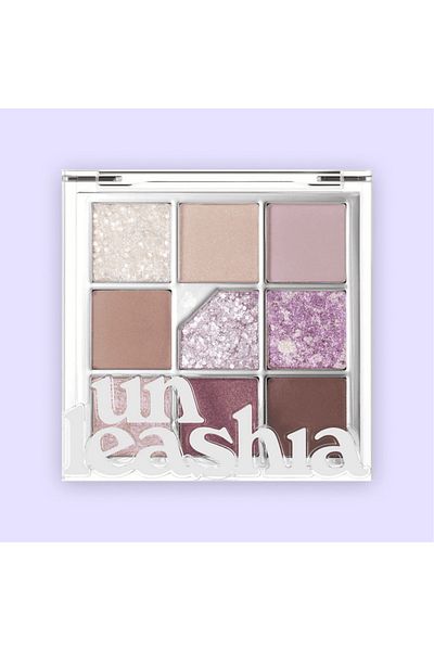 UNLEASHIA Paletă fard de ochi Glitterpedia, Unleashia, N°4 All of Lavender Fog, 7.5g