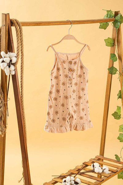 bombe Baby Kids Cotton Rope Strap Comfortable Jumpsuit Salopet Trend Fashion Bottom Top Suit Jumpsuit