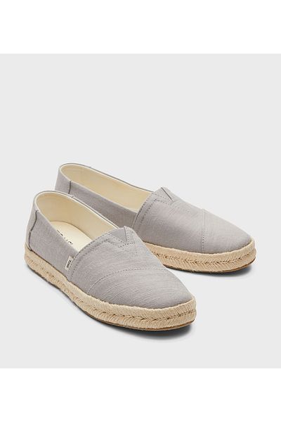 Toms Womens Toms Recycled Cotton Espadrilles Grey 11