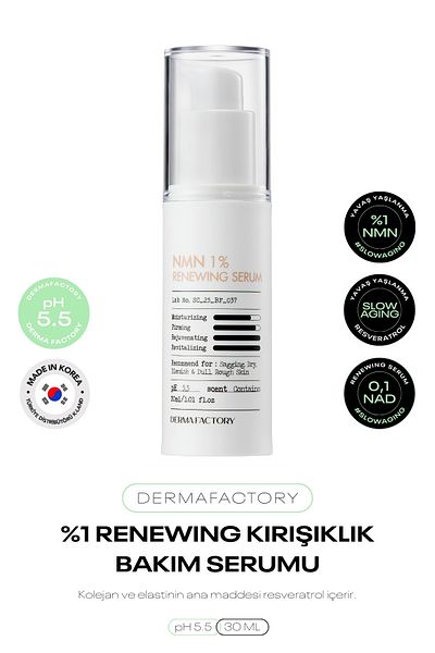 DERMA FACTORY Wrinkle Care Serum with Resveratrol, Nmn and Nad Derma Factory Renewing Serum