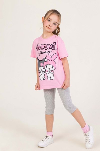 wakawakakidsstore Tricou pentru fetiță cu imprimeu Kuromi și Melodia mea