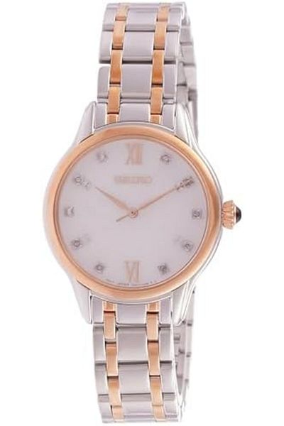 Seiko Core Quartz Diamond Mother of Pearl Dial Ladies Watch SRZ542P1