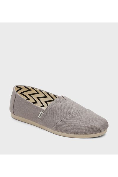 Toms Womens Toms Alpargata Heritage Canvas Slip-On Shoes Grey 10