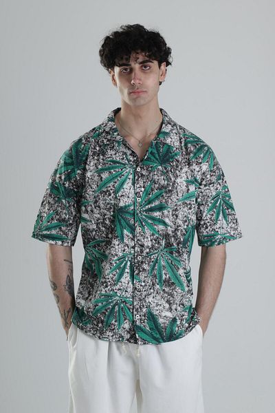COCOPELLI Leaf Patterned Shirt