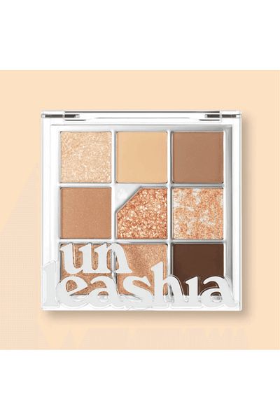 UNLEASHIA Paletă fard de ochi Glitterpedia, Unleashia, N°2 All of Brown, 6.6g