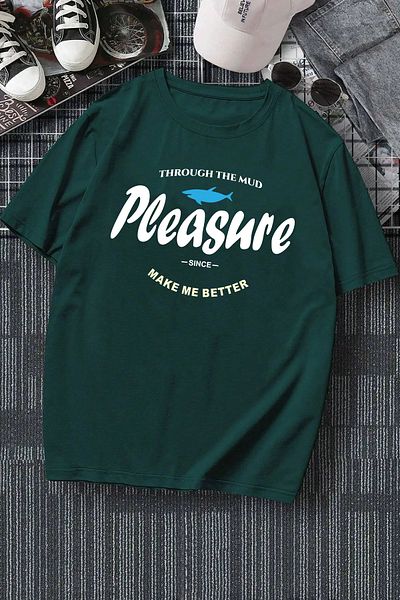 ciwi&life Πράσινο μπλουζάκι Unisex Pleasure με χαλαρή εφαρμογή