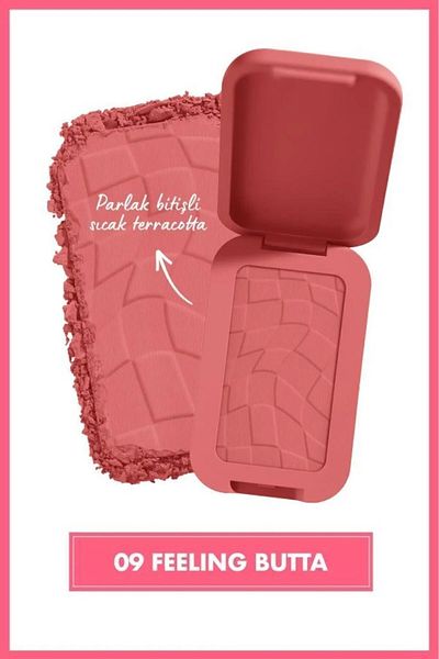 NYX Professional Makeup Buttermelt Blush Creamy Pink Powder Blush - 09 Feelin' Butta