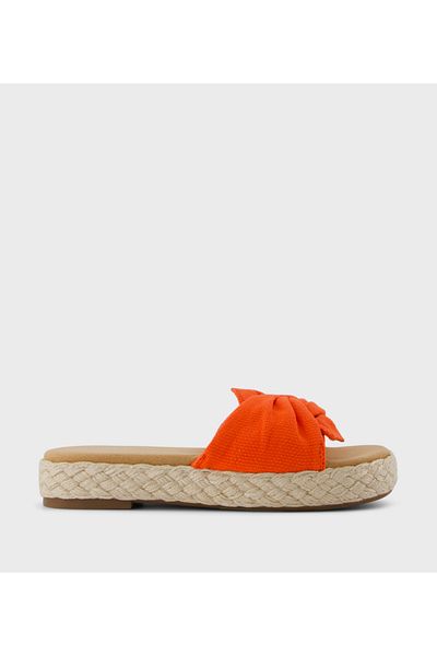 Toms Womens Toms Abby Knot Detail Espadrille Sandals Red 5.5