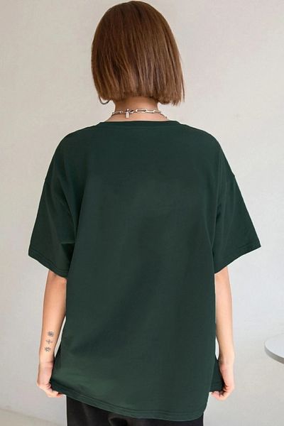 memowear Πράσινο μπλουζάκι Unisex Bunny με χαλαρή εφαρμογή