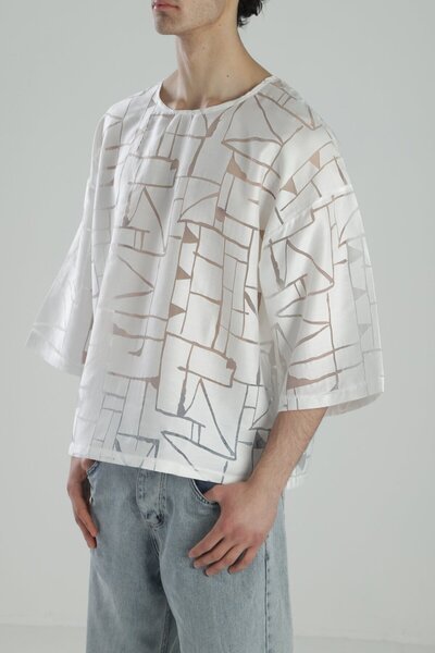 COCOPELLI Дизайн Fakir Kol Біла футболка