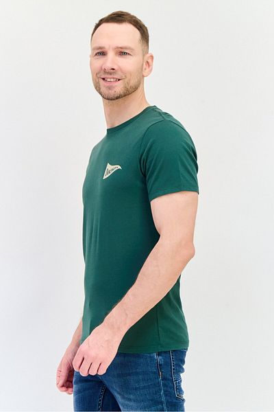 Dockers Men Crew Neck Short Sleeve Brand Logo T-shirt, Green