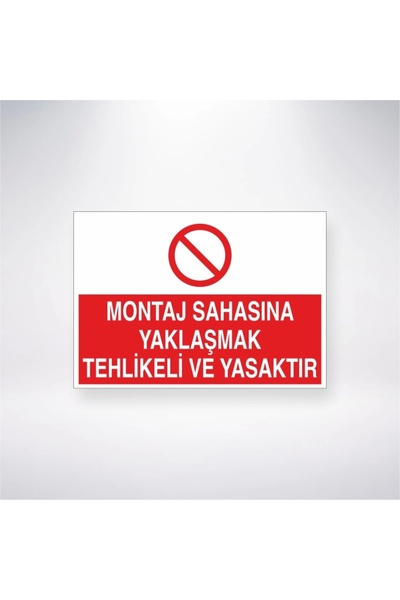 Reysa Tasarım Entering the Construction Site Is Dangerous and Prohibited Stic...