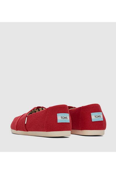 Toms Womens Toms Slip On Casual Sneakers Red 10