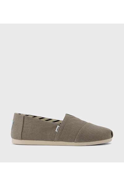 Toms Mens Toms Heritage Canvas Slip-On Shoes Grey 10