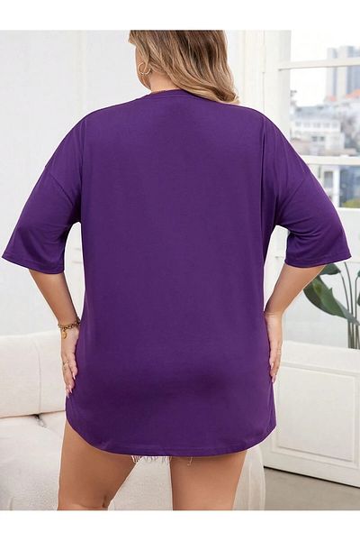 ciwi&life Μωβ μπλουζάκι Unisex Pleasure με χαλαρή εφαρμογή