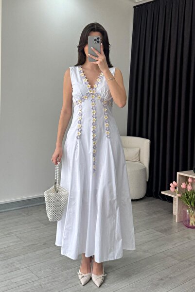 ECEMİ فستان ديزي من البوبلين