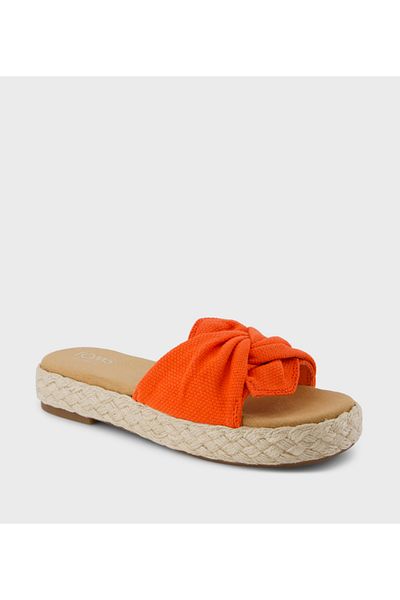 Toms Womens Toms Abby Knot Detail Espadrille Sandals Red 5.5