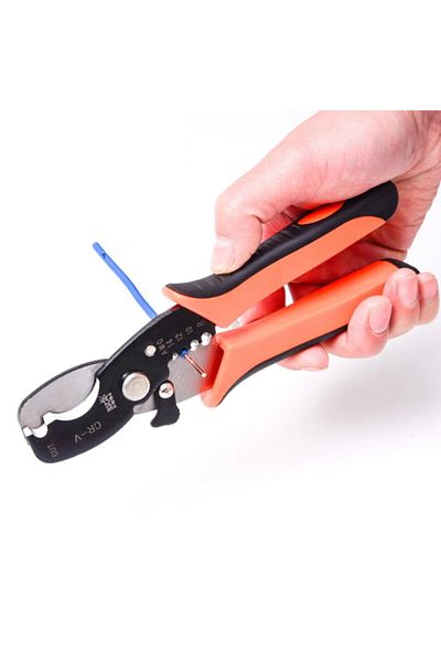 TrioStore Multifunctional Pliers for Stripping & Cutting, Stainless Steel, Stripper Function 2.5 - 8.0 mm 2