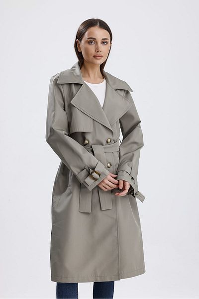 Parille Mint Green Lined Trench Coat