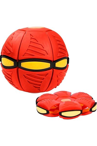 ByCaretta Magic Flying Ufo Disc Ball Outdoor Garden Beach Sports Toys Red
