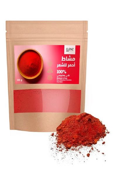 clenz Natural And Pure Red Mashat Powder For Hair - 150g