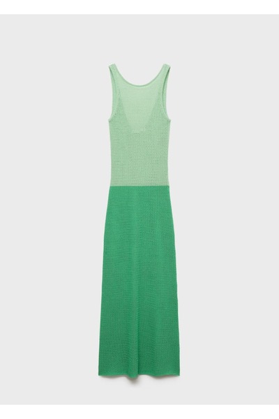 MANGO Woman İki renkli ponte elbise