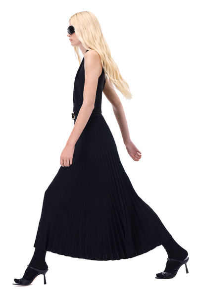 Perspective Трикотажна зручна модель до щиколотки Чорна спідниця