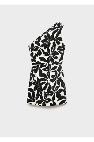 MANGO Woman Asimetrik kısa elbise